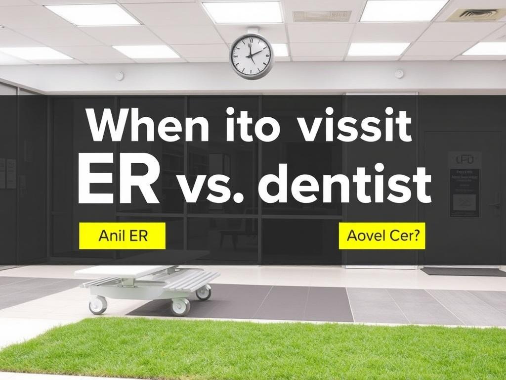     When to visit ER vs. dentist. Why Choose the Emergency Room?