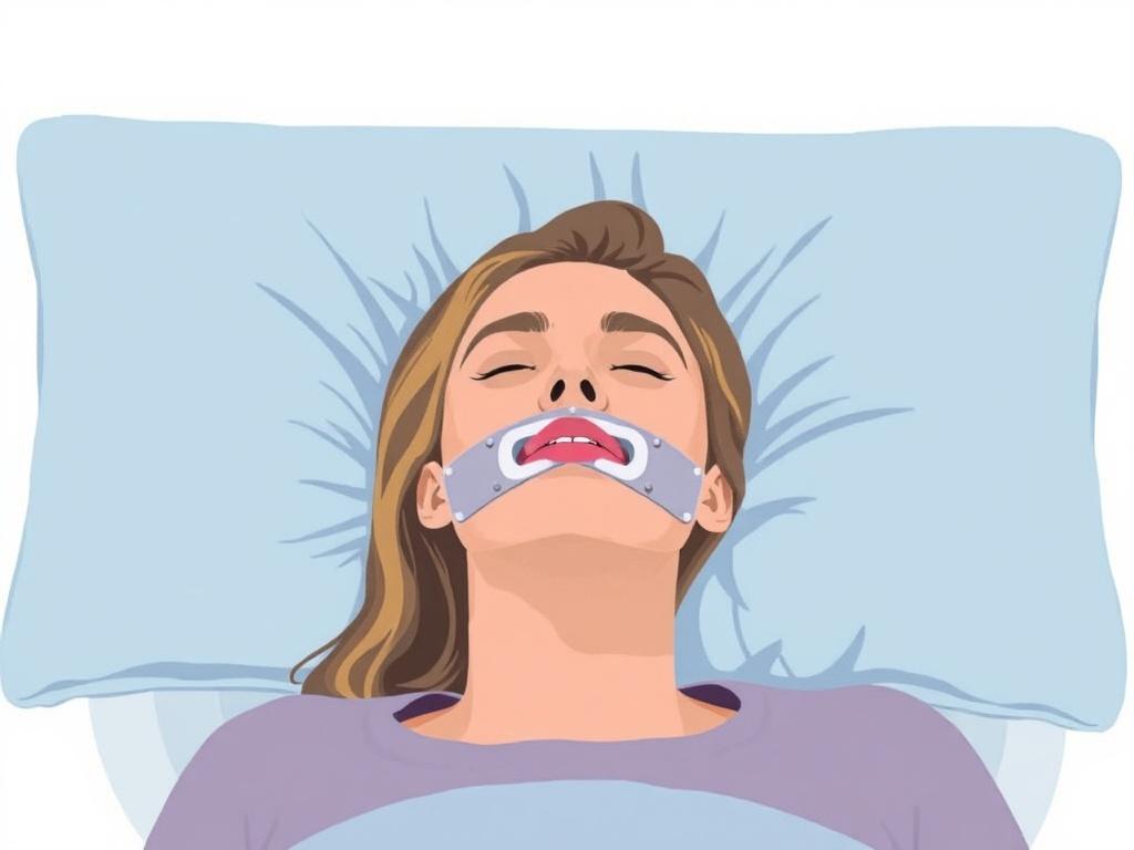     Schnarcher-Therapie mit einer individuellen Schiene.. Integrar la férula con cambios en el estilo de vida