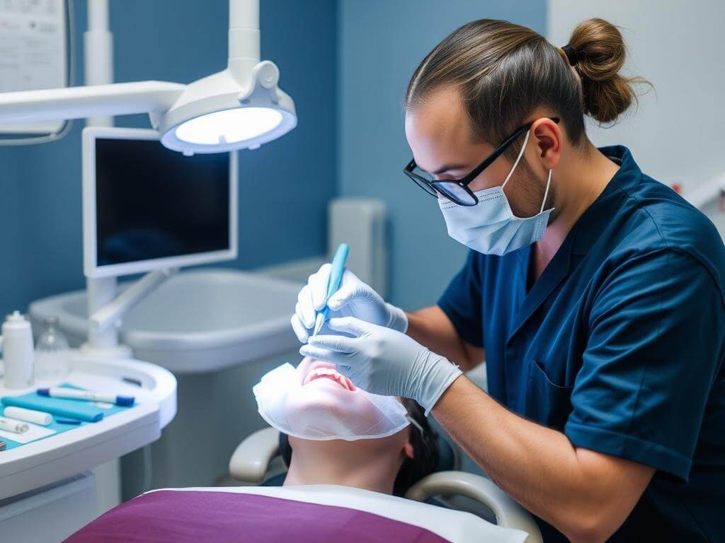 Professional dental cleaning Professional dental cleaningфото