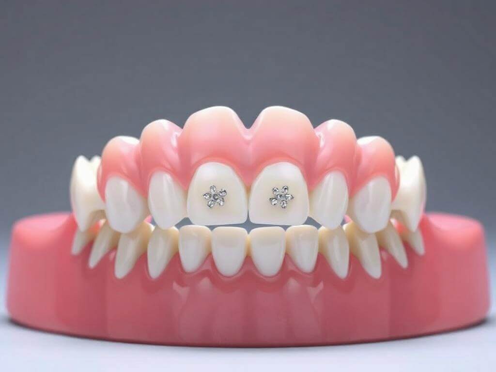 Bracket system for teeth Bracket system for teethфото