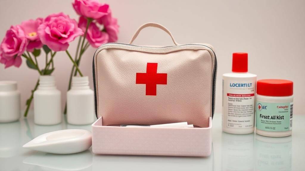 First-aid kit in the cosmetologist's office.фото